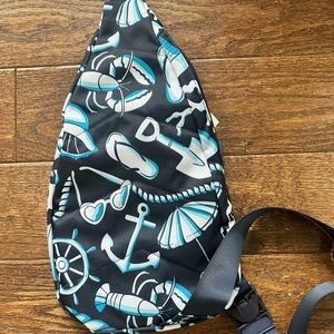 Vera Bradley SHORE ENOUGH Essential Sling Backpack Purse -LARGE-LIGHTEN UP beach